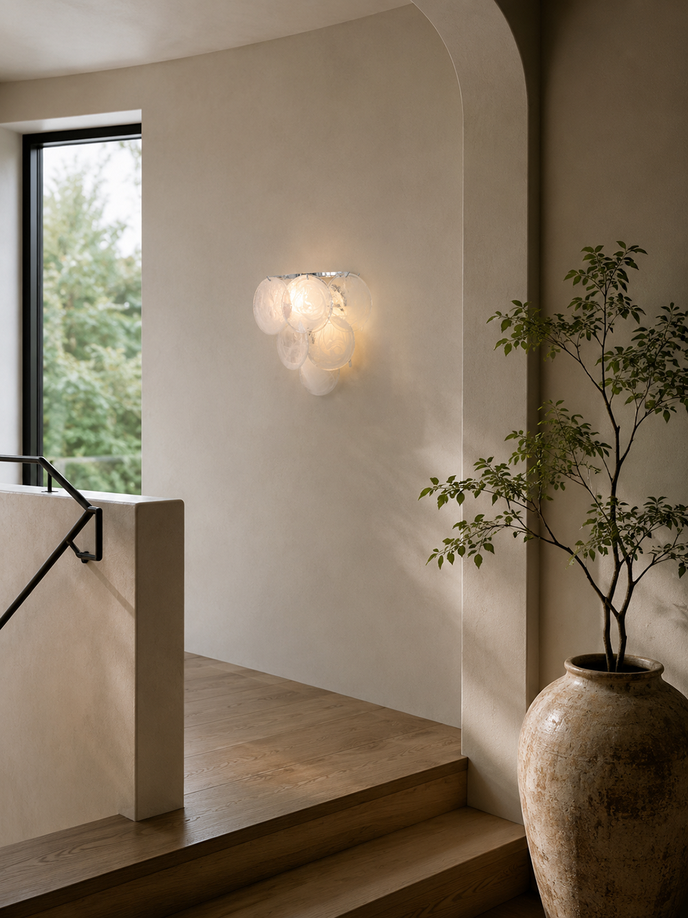 Mireva Swirl Glass Wall Sconce — product detail 12