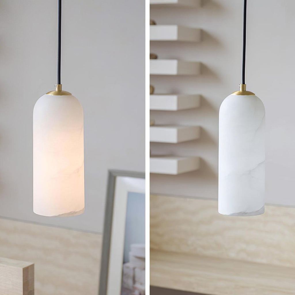 Monty alabaster pendant light, single or 2, 3 and 5 light cluster - view 10