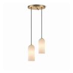 Monty alabaster pendant light, single or 2, 3 and 5 light cluster - view 19