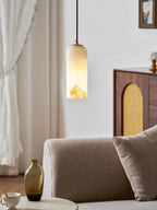 Monty alabaster pendant light, single or 2, 3 and 5 light cluster - view 21