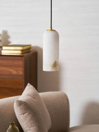 Monty alabaster pendant light, single or 2, 3 and 5 light cluster - view 24