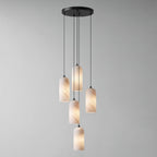 Monty alabaster pendant light, single or 2, 3 and 5 light cluster - view 29