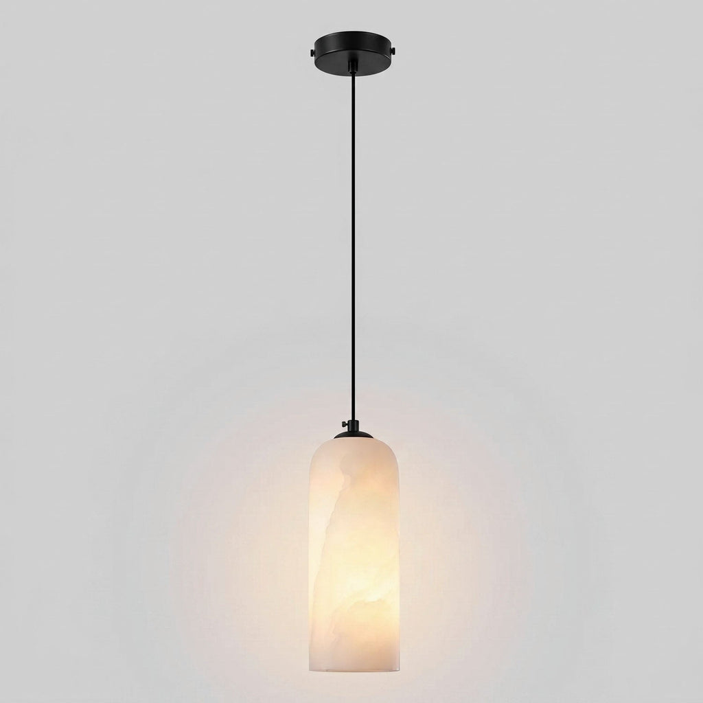 Monty alabaster pendant light, single or 2, 3 and 5 light cluster - view 30