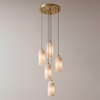 Monty alabaster pendant light, single or 2, 3 and 5 light cluster - view 33