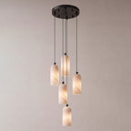 Monty alabaster pendant light, single or 2, 3 and 5 light cluster - view 34