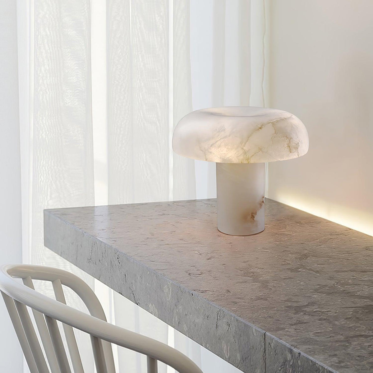 Mushroom Alabaster Table Lamp – table lamp product view 26