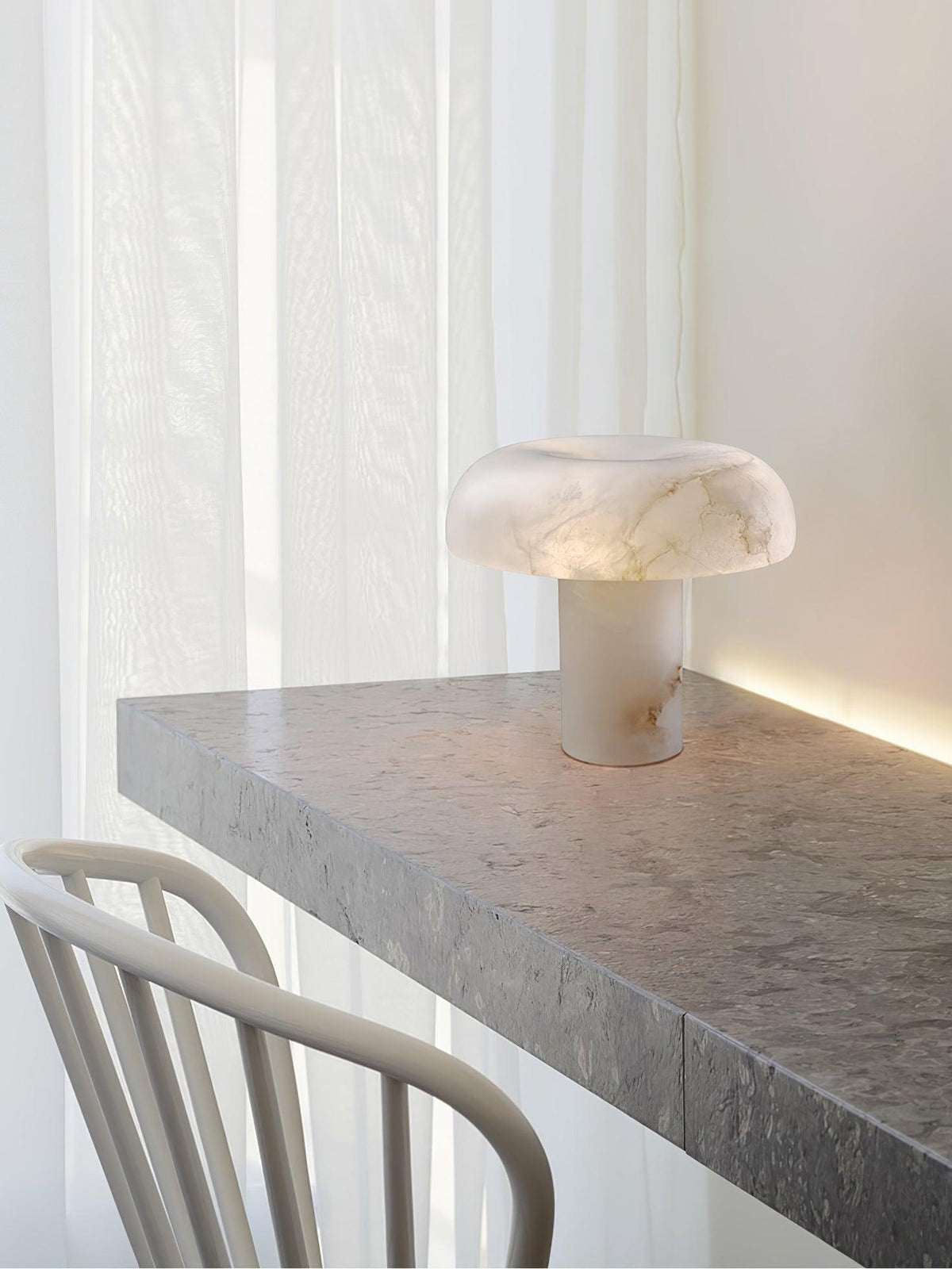 Mushroom Alabaster Table Lamp – table lamp product view 33