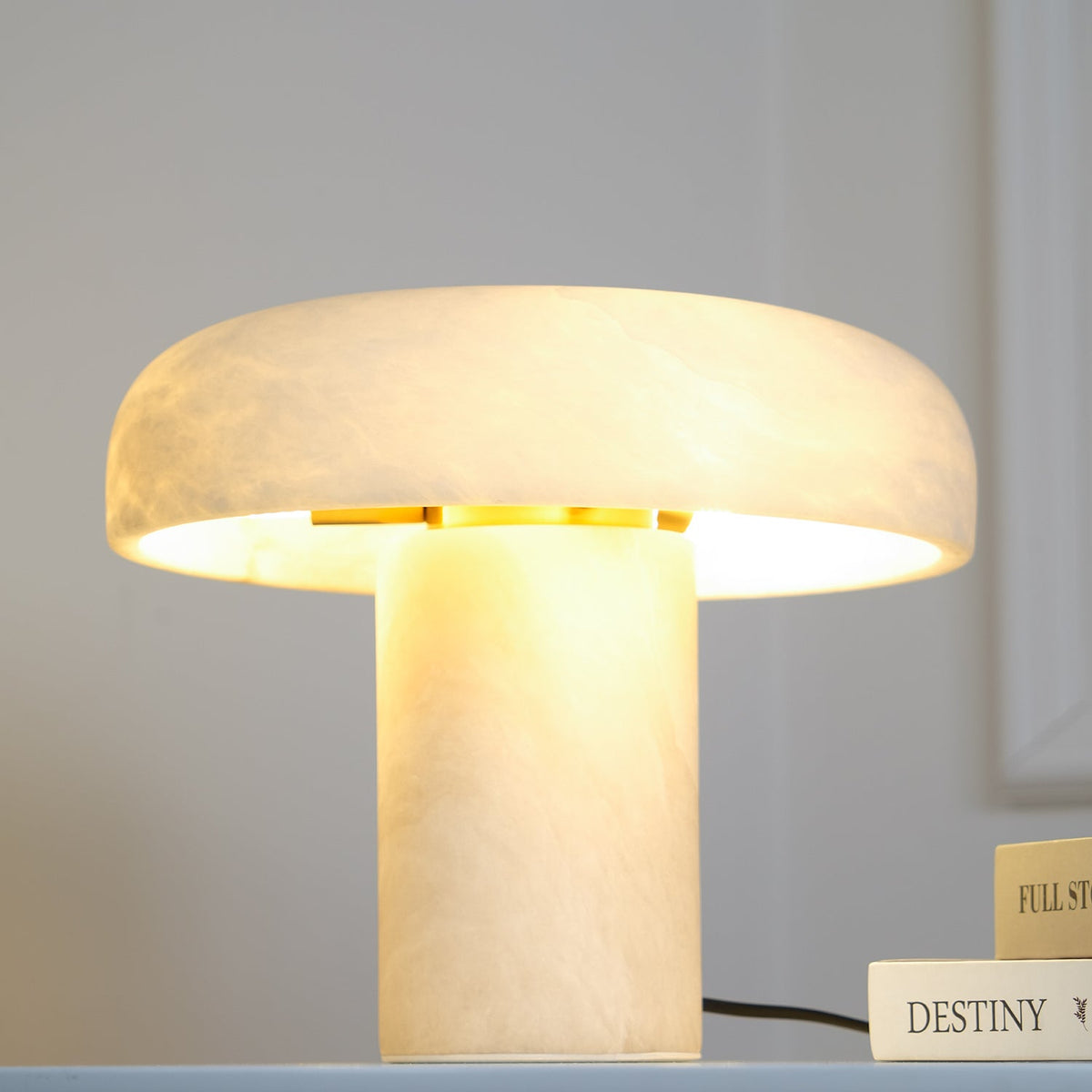 Mushroom Alabaster Table Lamp – table lamp product view 45
