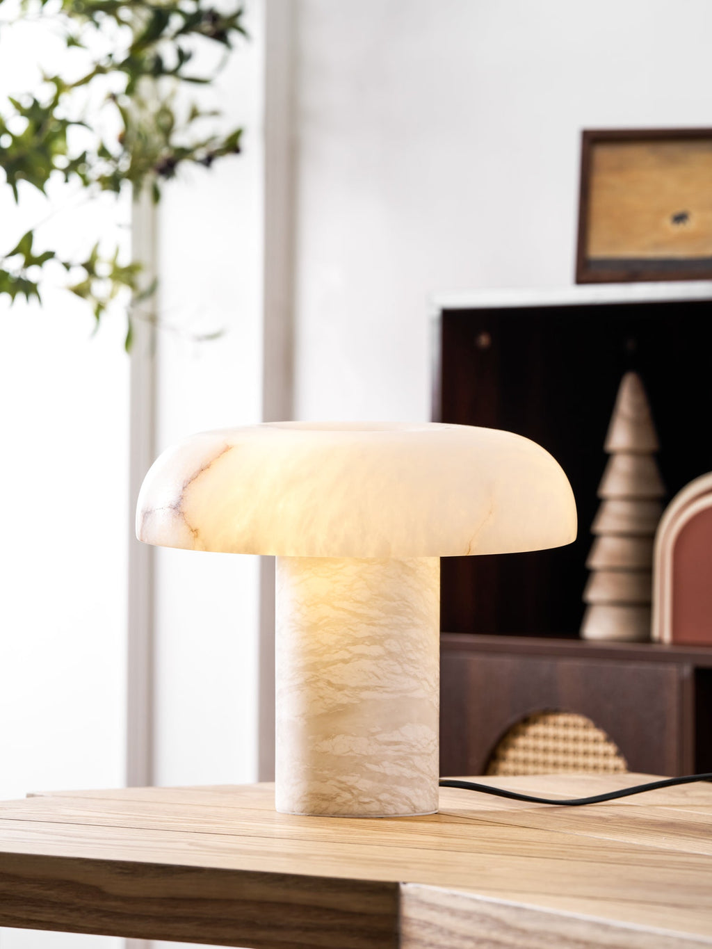 Mushroom Alabaster Table Lamp – table lamp product view 49
