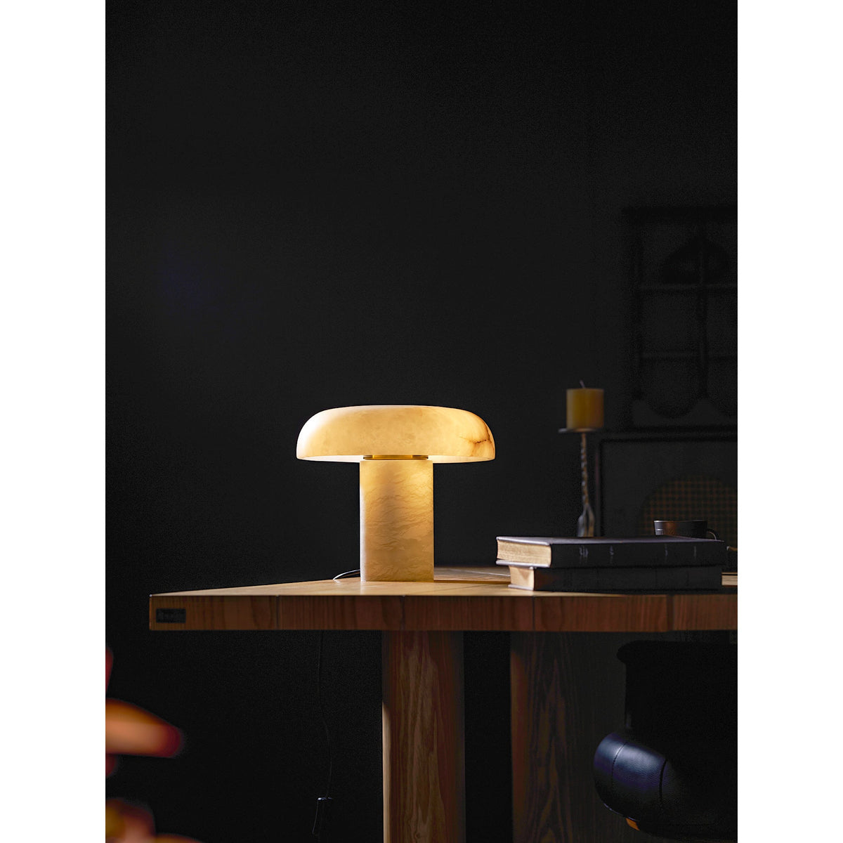 Mushroom Alabaster Table Lamp – table lamp product view 63