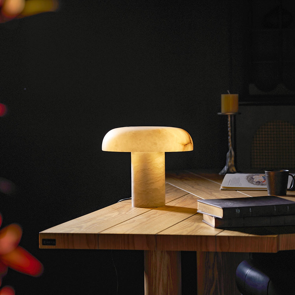 Mushroom Alabaster Table Lamp – table lamp product view 64