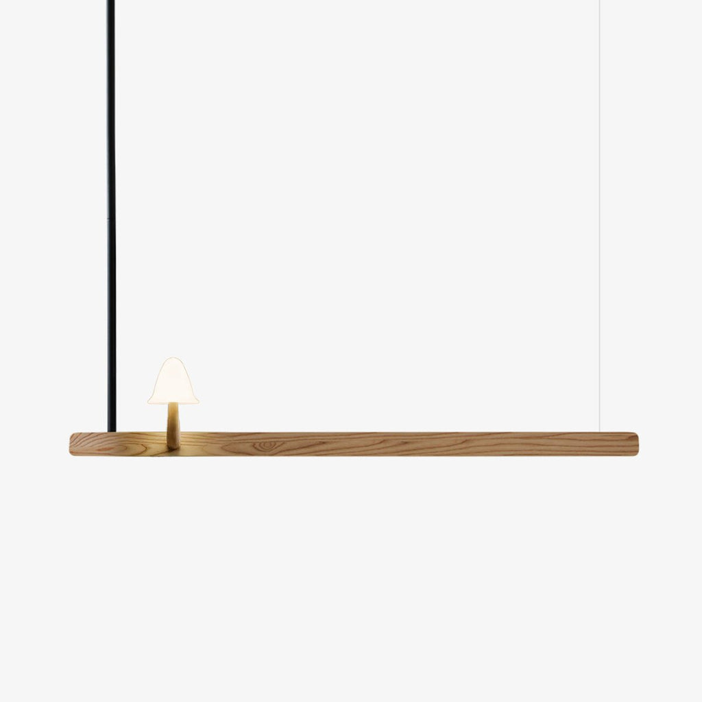 Mushroom Beam Wood LED Chandelier - product view 1