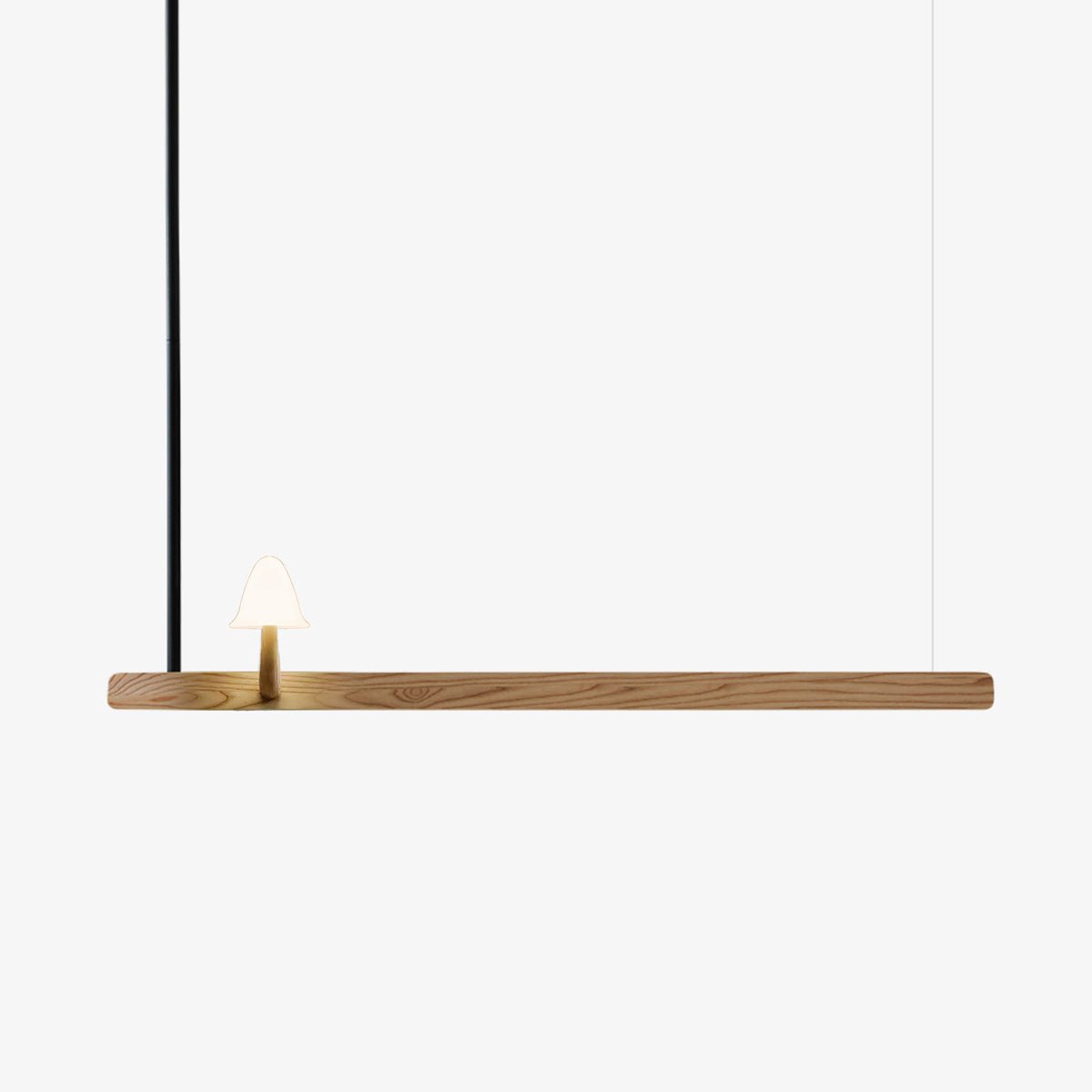 Mushroom Beam Wood LED Chandelier - product view 1