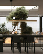Mushroom Beam Wood LED Chandelier - product view 6