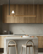 Mushroom Beam Wood LED Chandelier - product view 7