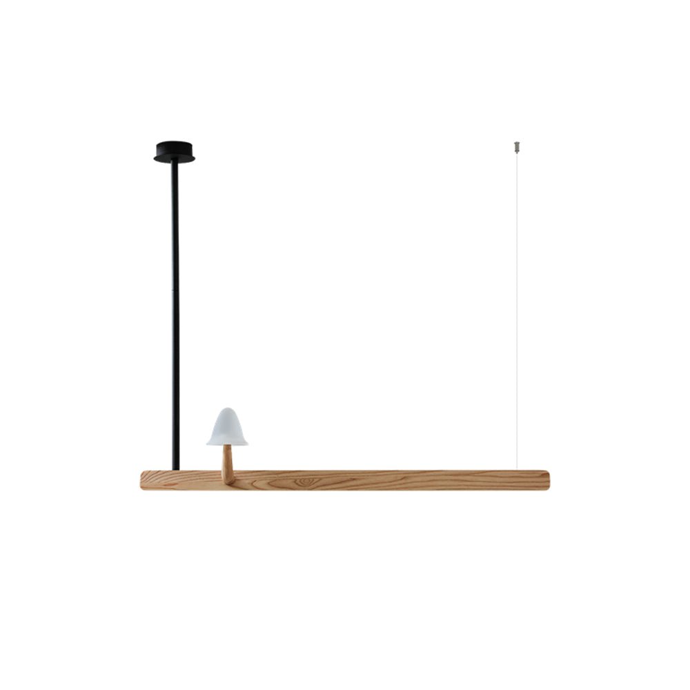 Mushroom Beam Wood LED Chandelier - product view 13