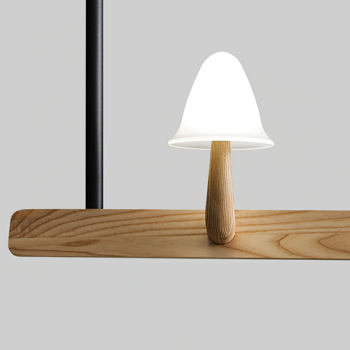 Mushroom Beam Wood LED Chandelier - product view 17