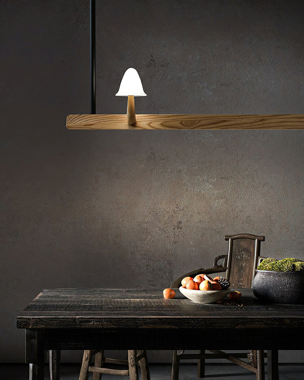 Mushroom Beam Wood LED Chandelier - product view 20