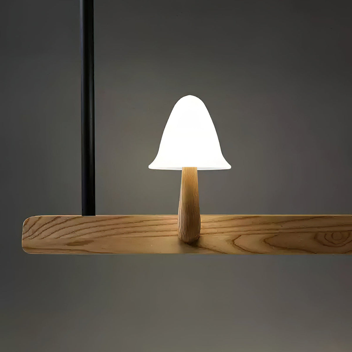 Mushroom Beam Wood LED Chandelier - product view 21
