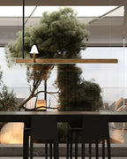 Mushroom Beam Wood LED Chandelier - product view 25