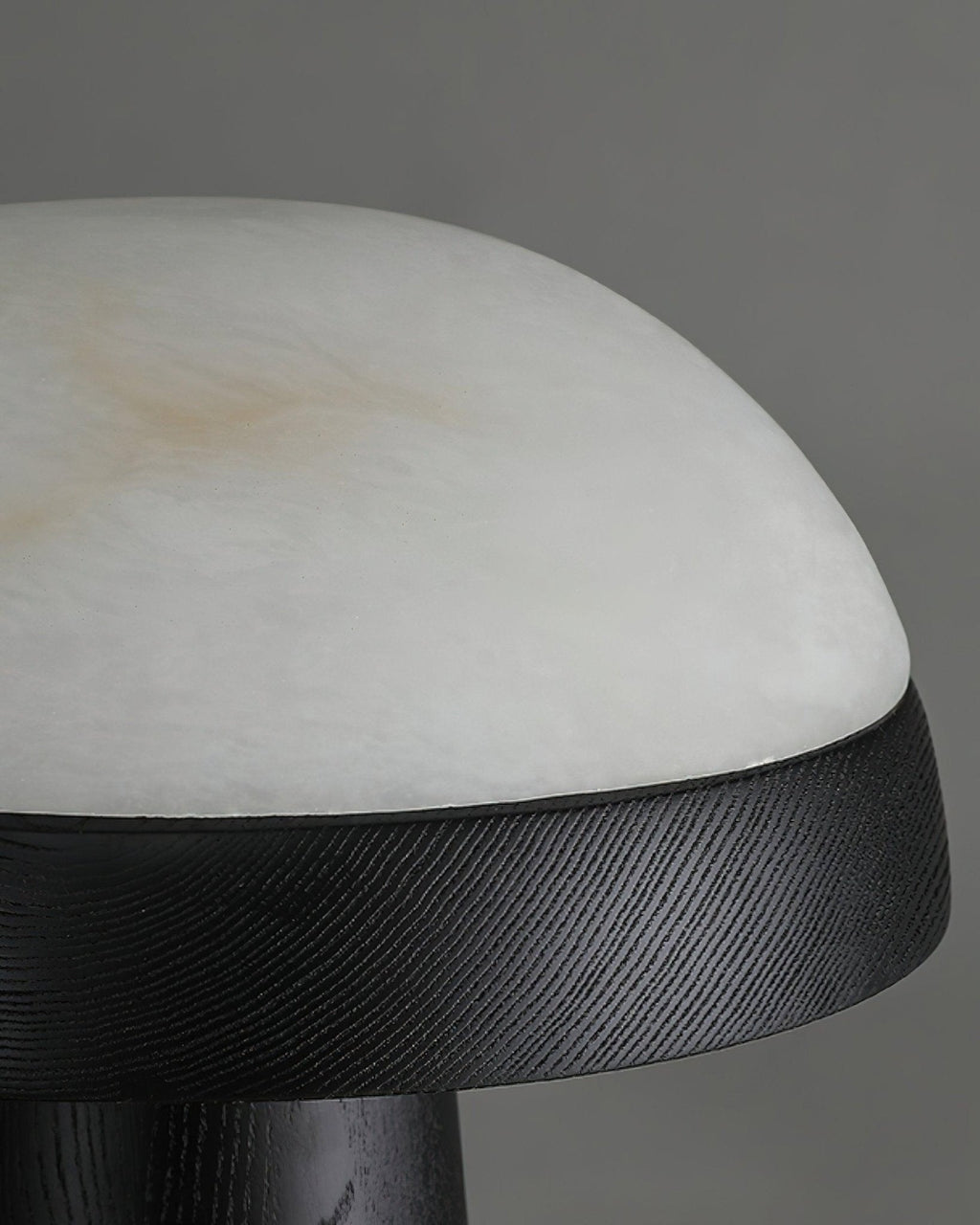 Mushroom Cloud Alabaster Table Lamp — product and interior detail 21