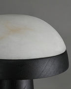 Mushroom Cloud Alabaster Table Lamp — product and interior detail 21