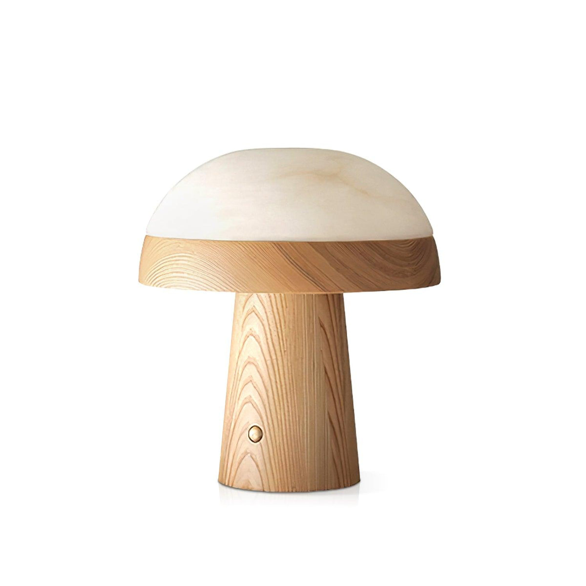 Mushroom Cloud Alabaster Table Lamp — product and interior detail 23