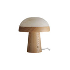 Mushroom Cloud Alabaster Table Lamp — product and interior detail 24