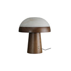 Mushroom Cloud Alabaster Table Lamp — product and interior detail 25