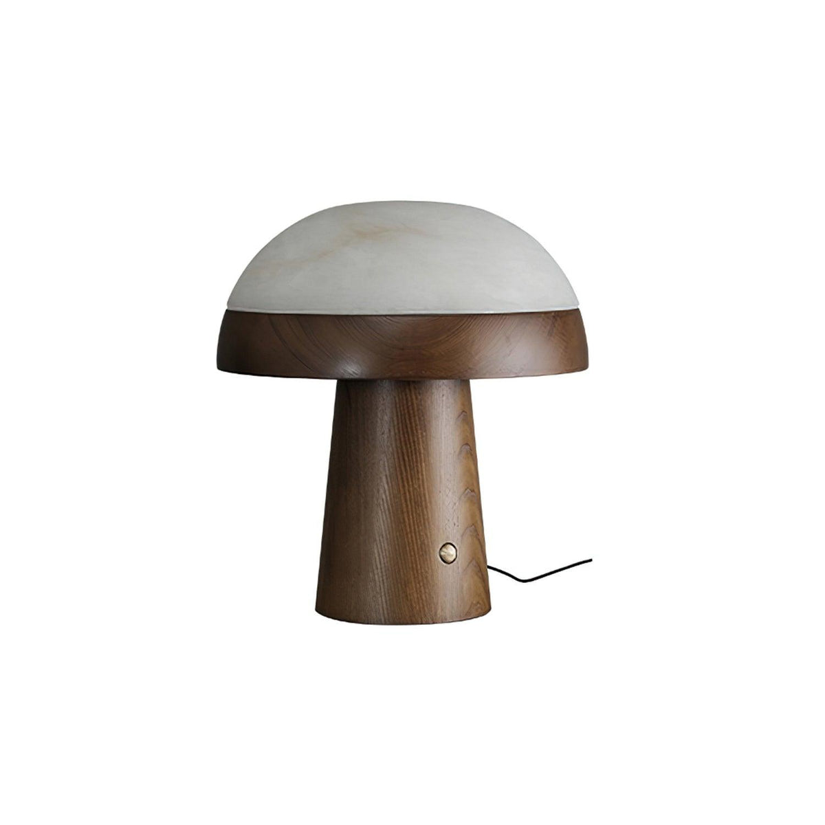 Mushroom Cloud Alabaster Table Lamp — product and interior detail 25