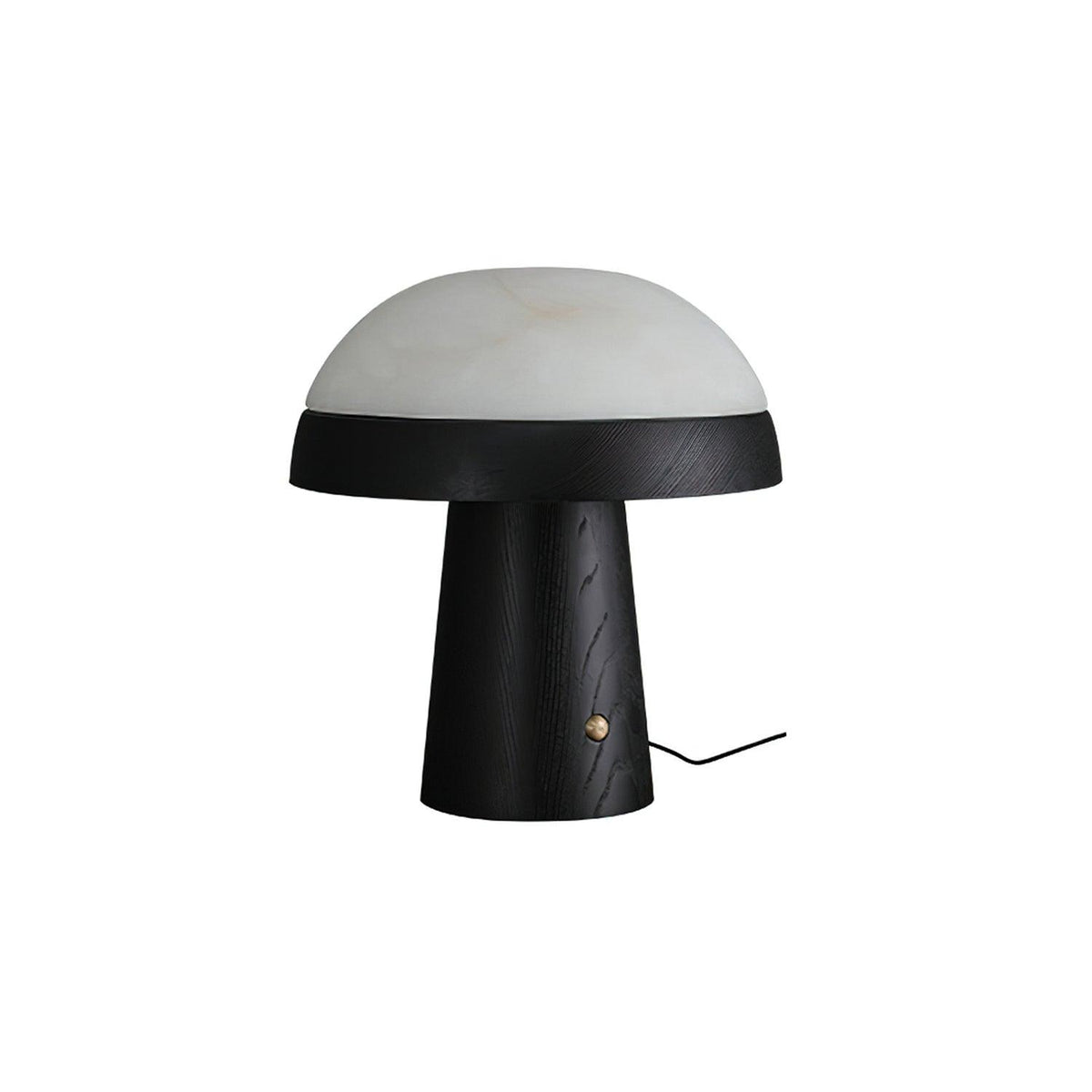 Mushroom Cloud Alabaster Table Lamp — product and interior detail 26