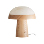 Mushroom Cloud Alabaster Table Lamp — product and interior detail 27
