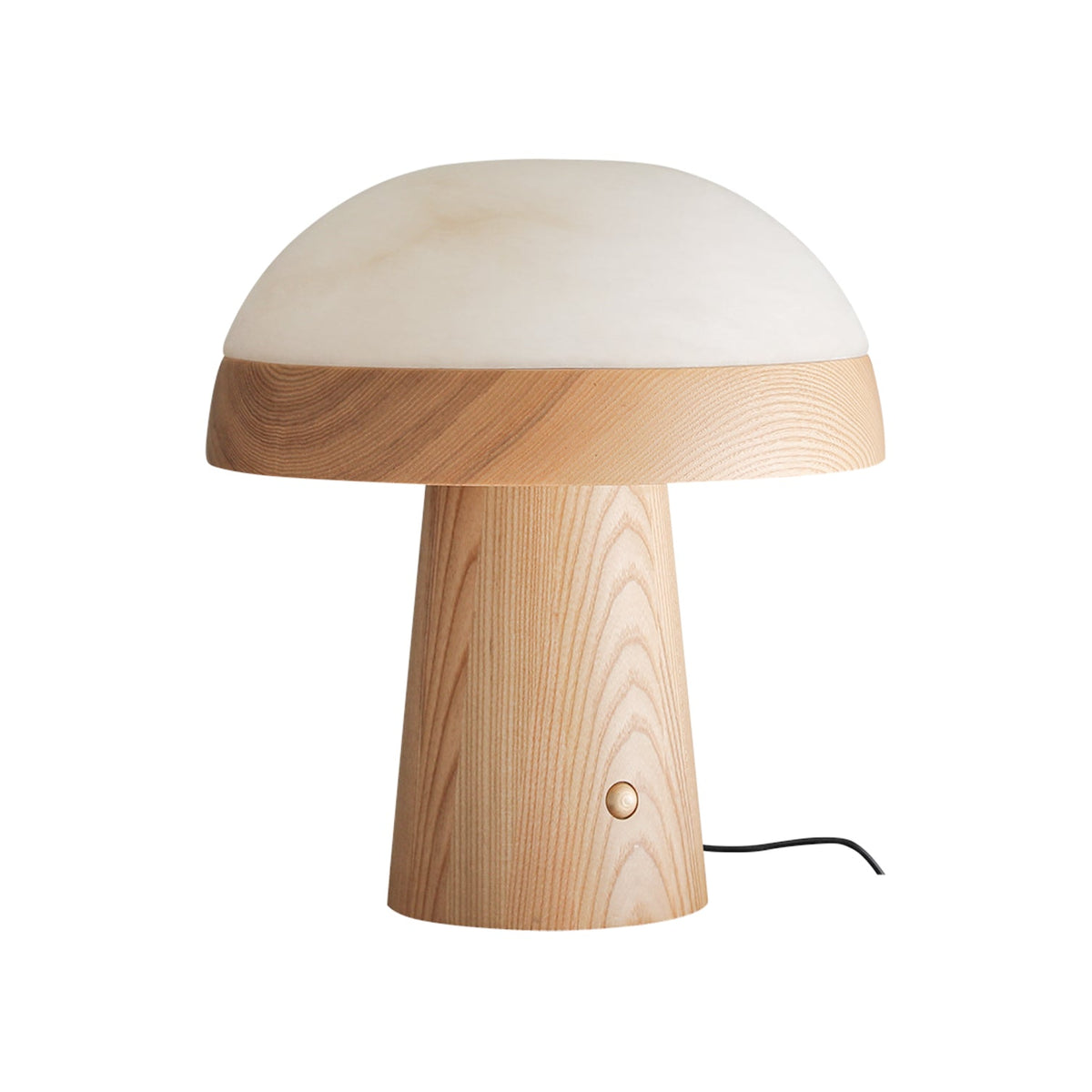 Mushroom Cloud Alabaster Table Lamp — product and interior detail 27