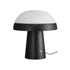 Mushroom Cloud Alabaster Table Lamp — product and interior detail 29