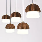 Mushroom Wood LED Cluster Chandelier - product view 4
