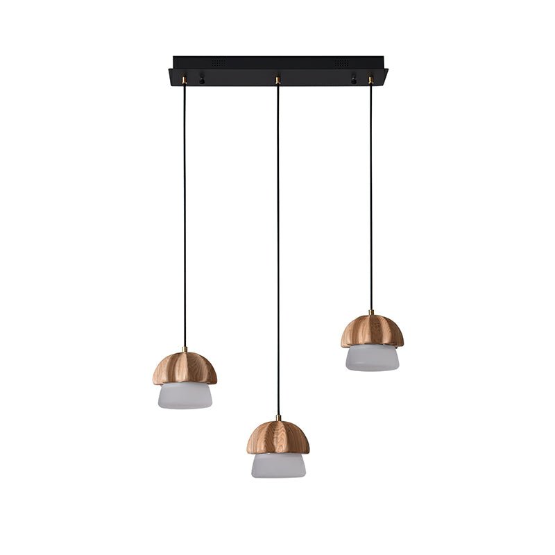 Mushroom Wood LED Cluster Chandelier - product view 6