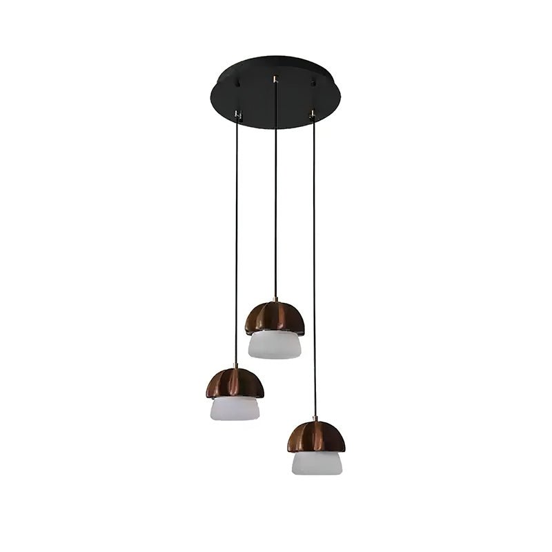 Mushroom Wood LED Cluster Chandelier - product view 7
