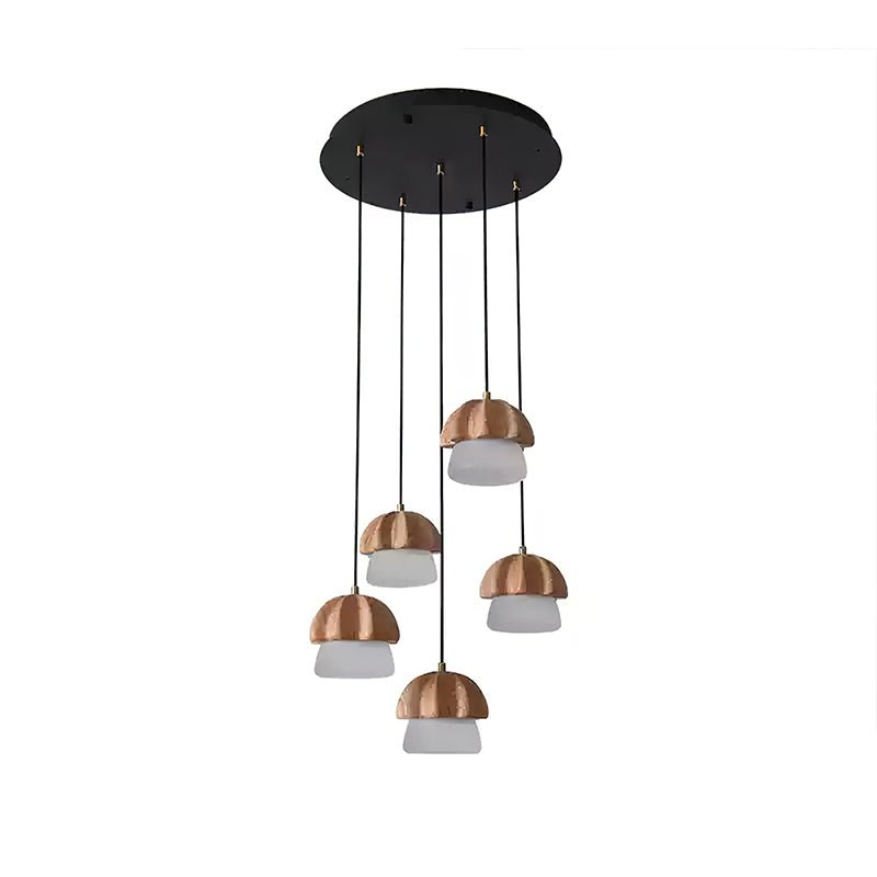 Mushroom Wood LED Cluster Chandelier - product view 9