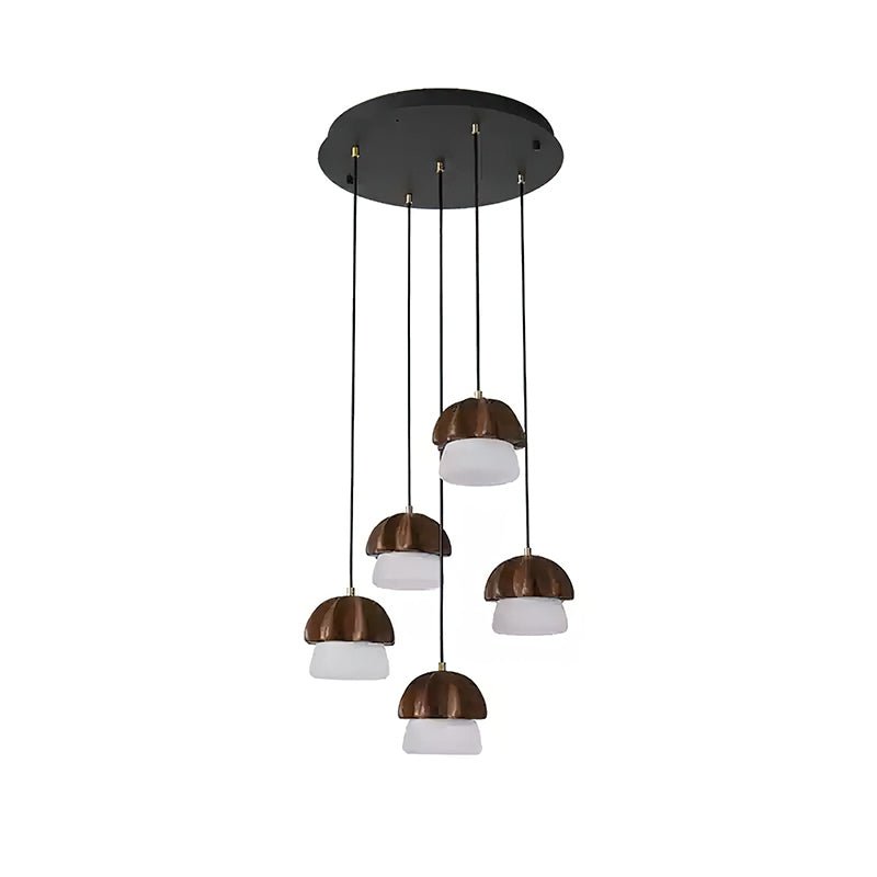 Mushroom Wood LED Cluster Chandelier - product view 12