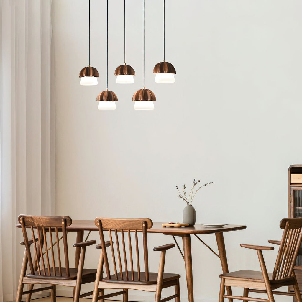 Mushroom Wood LED Cluster Chandelier - product view 17