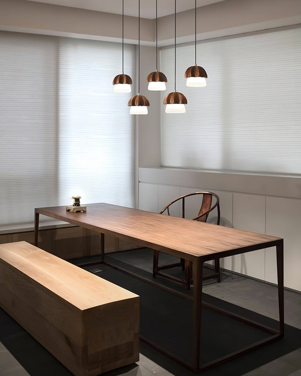 Mushroom Wood LED Cluster Chandelier - product view 22