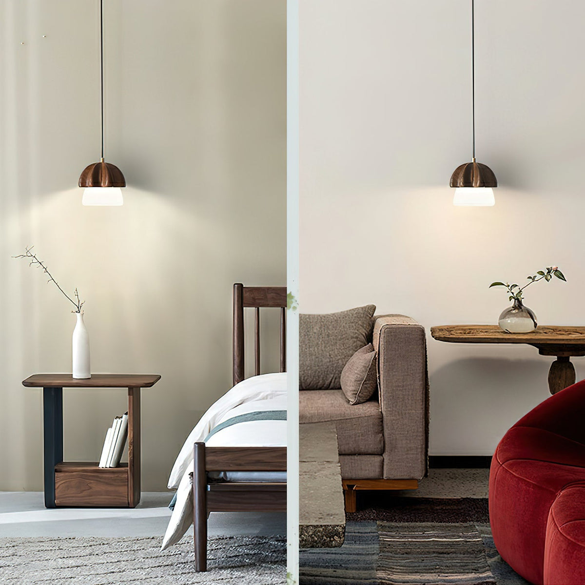Mushroom Wood LED Cluster Chandelier - product view 24