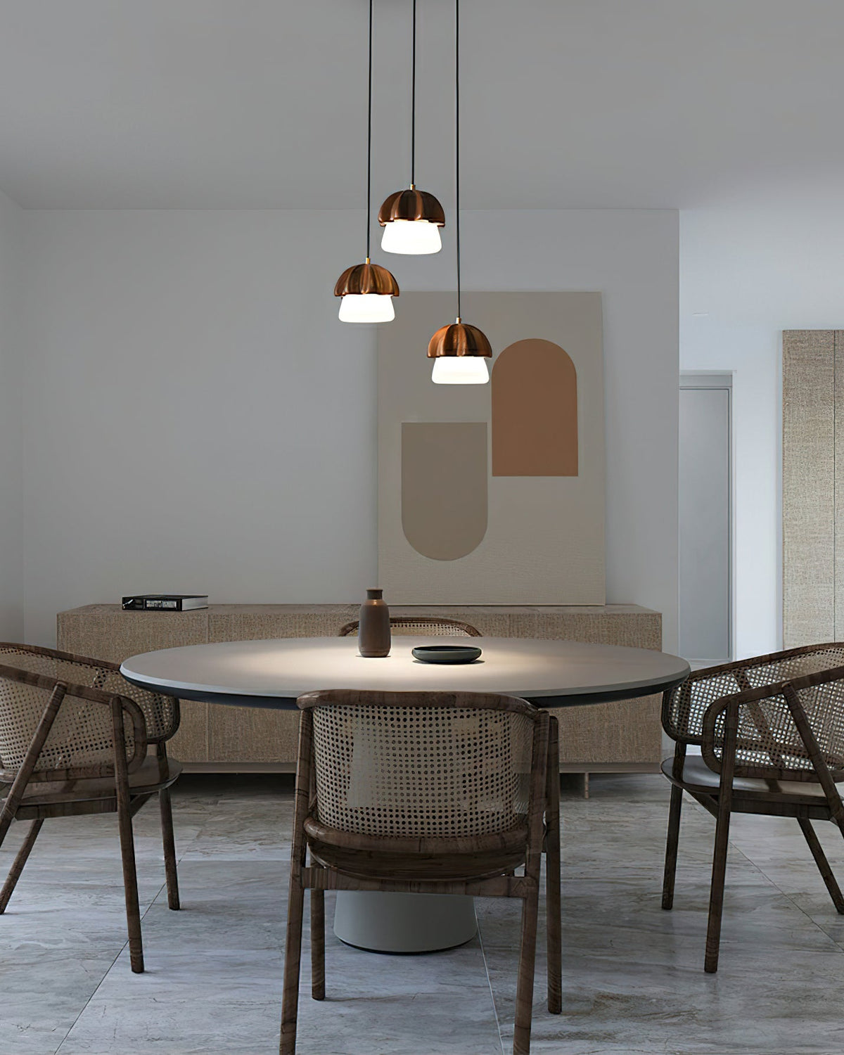 Mushroom Wood LED Cluster Chandelier - product view 27