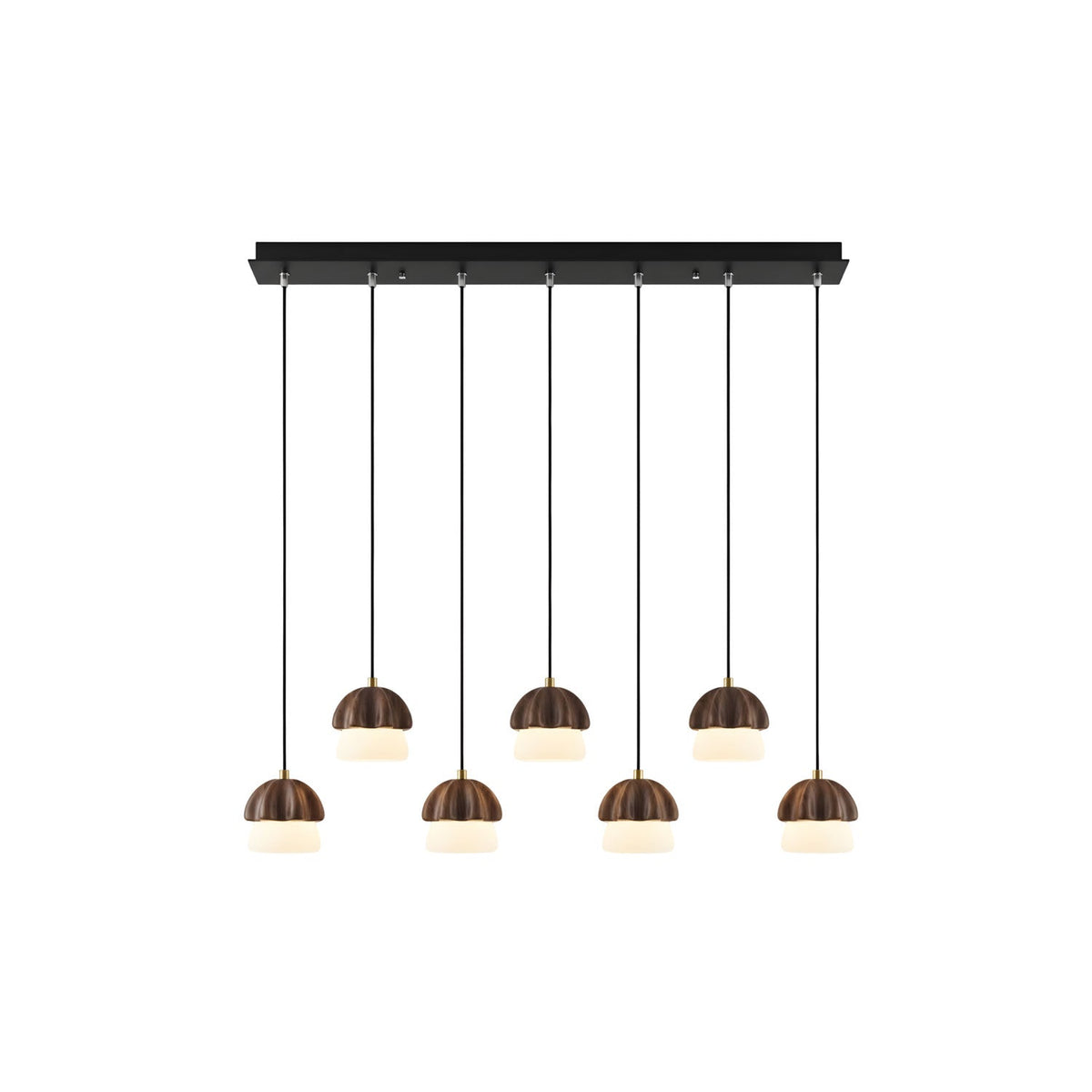 Mushroom Wood LED Cluster Chandelier - product view 30