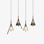 Nanzhi Wood-Frame Shade Pendant Light - product view 1
