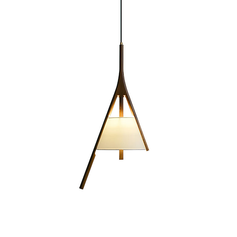 Nanzhi Wood-Frame Shade Pendant Light - product view 29