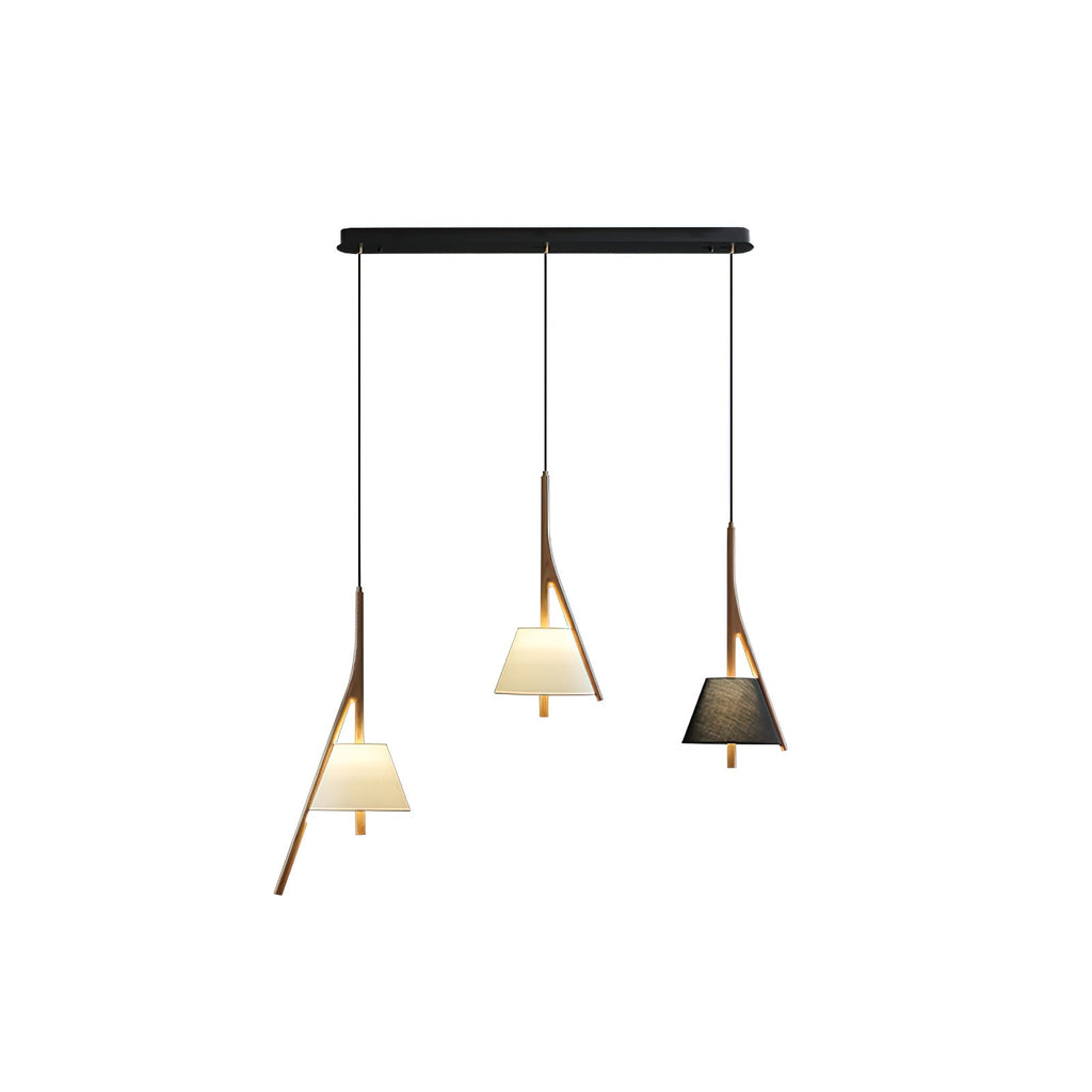 Nanzhi Wood-Frame Shade Pendant Light - product view 33