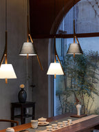 Nanzhi Wood-Frame Shade Pendant Light - product view 38