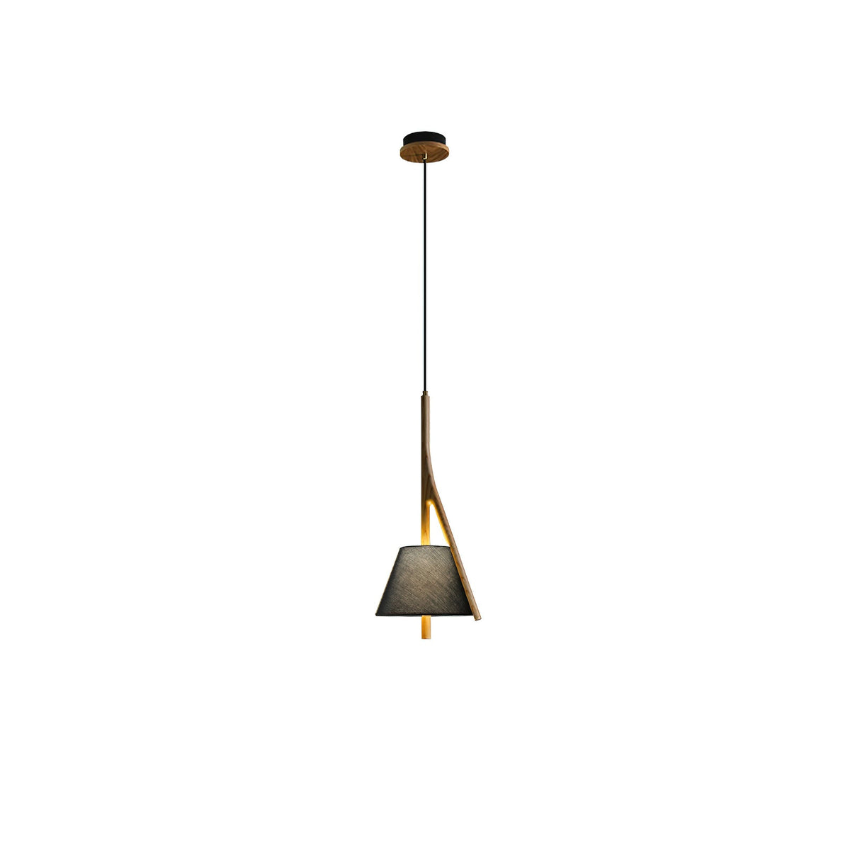 Nanzhi Wood-Frame Shade Pendant Light - product view 39
