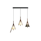 Nanzhi Wood-Frame Shade Pendant Light - product view 45